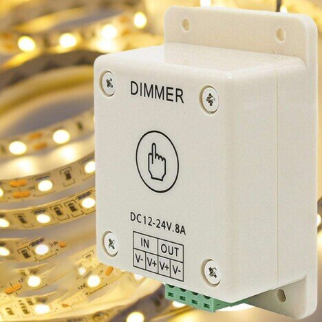 DIMMER TOUCH LED MONOCOLOR 12V / 24V - 8A